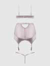 Raquel Mesh & Silky Micro Bra, Garter Skirt & G-String Set from Love It Curvy