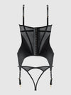 Raquel Mesh & Silky Micro Underwire Bustier & Backless Tanga Set from Love It Curvy