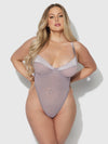 Raquel Mesh & Silky Micro Underwire Bodysuit from Love It Curvy