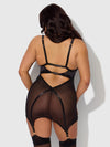Raquel Mesh & Silky Micro Underwire Chemise & G-String Set from Love It Curvy