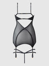 Raquel Mesh & Silky Micro Underwire Chemise & G-String Set from Love It Curvy