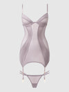 Raquel Mesh & Silky Micro Underwire Chemise & G-String Set from Love It Curvy