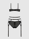 Ashley Alexiss Lace Demi Bra, Bikini & Garter Set from Love It Curvy