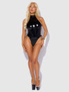 Trinity Patent Lace Up Halter Teddy from Love It Curvy