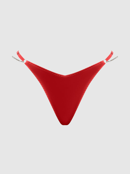 Krystal Rhinestone & Side Slider Thong from Love It Curvy