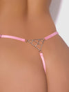 Krystal Rhinestone Net Back G-String from Love It Curvy