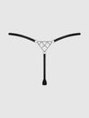 Krystal Rhinestone Net Back G-String from Love It Curvy