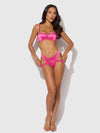 Issadora Oilslick & Lace Push Up Bra & Strappy Back Tanga from Love It Curvy