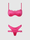Issadora Oilslick & Lace Push Up Bra & Strappy Back Tanga from Love It Curvy