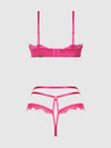 Issadora Oilslick & Lace Push Up Bra & Strappy Back Tanga from Love It Curvy