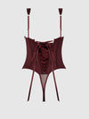 Brigeta Satin Draped Push Up Teddy from Love It Curvy