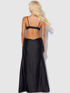 Brigeta Satin Mono Wire Long Gown from Love It Curvy