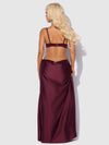Brigeta Satin Mono Wire Long Gown from Love It Curvy
