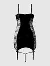 Madeline Satin & Lace Chemise & G-String Set from Love It Curvy