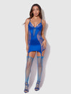 Madeline Satin & Lace Chemise & G-String Set from Love It Curvy