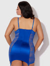 Madeline Satin & Lace Chemise & G-String Set from Love It Curvy