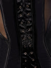 Juliet Satin & Mesh Plunge Underwire Corset from Love It Curvy