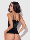 Juliet Satin Full Boning Scoop Neck Corset from Love It Curvy