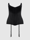 Juliet Satin Full Boning Scoop Neck Corset from Love It Curvy