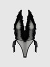 Marilyn Marabou & Mesh Plunge Teddy from Love It Curvy