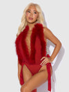 Marilyn Marabou & Mesh Plunge Teddy from Love It Curvy