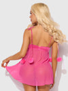 Marilyn Marabou & Mesh Babydoll & G-String Set from Love It Curvy