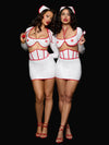 First Aid Bra Top & Open Back Skirt Set from Love It Curvy