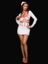 First Aid Bra Top & Open Back Skirt Set from Love It Curvy