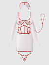 First Aid Bra Top & Open Back Skirt Set from Love It Curvy