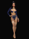 Flying High Pilot Bra Top, High-Waist Panty & Hat Set from Love It Curvy