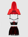 Lil Red Bustier, Skirt & Hood Set from Love It Curvy