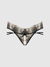 Delilah Embroidered Strappy Crotchless & Backless Hipster from Love It Curvy