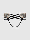 Delilah Embroidered Strappy Crotchless & Backless Hipster from Love It Curvy