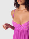 Reanna Lace & Chain Babydoll & G-String Set from Love It Curvy