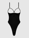 Love It Curvy Iryna Silky Micro & Rope Crotchless Teddy