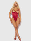 Love It Curvy Iryna Silky Micro & Rope Crotchless Teddy