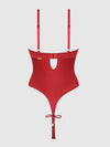 Love It Curvy Iryna Silky Micro & Rope Crotchless Teddy
