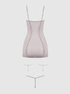 Presley Shine Mesh & Rhinestone Chemise & G-String Set from Love It Curvy