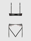 Ilena Embroidered Tulle Crotchless & Open Back Teddy | Love It Curvy