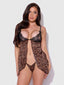 Devon Leopard & Lace Babydoll Set by House of Desire