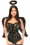 Lavish 3 PC Sexy Dark Angel Corset Costume - Love it Curvy