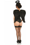 Lavish 3 PC Sexy Midnight Angel Corset Costume - Love it Curvy