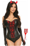 Lavish 4 PC Gothic Devil Corset Costume - Love it Curvy