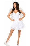 Lavish 3 PC Innocent Angel Corset Costume - Love it Curvy