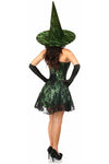 Lavish 3 PC Green Lace Corset Dress Costume - Love it Curvy