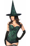 Lavish 3 PC Spellbound Green Lace Witch Corset Costume - Love it Curvy