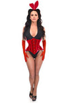 Lavish 4 PC Red Festival Bunny Corset Costume - Love it Curvy