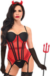 Lavish 4 PC Sexy Devilish Diva Lingerie Costume - Love it Curvy