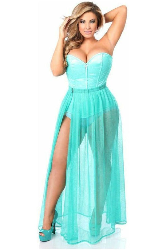 Lavish 2 PC Ice Princess Corset Costume - Love it Curvy
