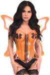 Lavish 2 PC Clear Orange Pixie Fairy Corset Costume - Love it Curvy